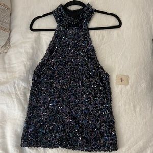 Free People Sequin Top